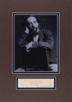 Lot #362 Charles Dickens Signature - Image 1