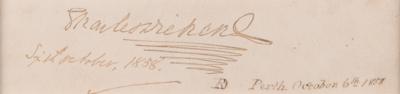 Lot #362 Charles Dickens Signature - Image 2