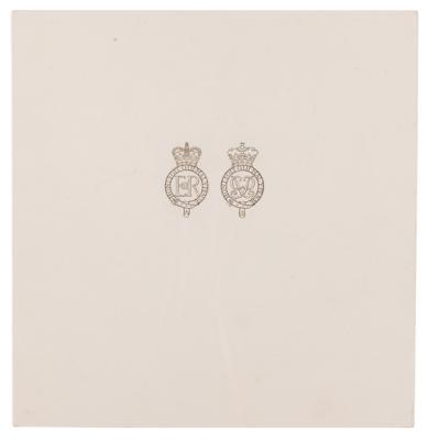 Lot #223 Prince Philip Signed Christmas Card (1960) - Image 2