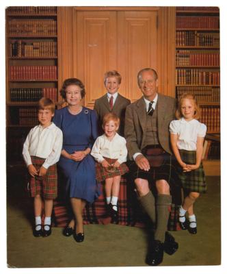 Lot #224 Prince Philip Signed Christmas Card (1987) - Image 2