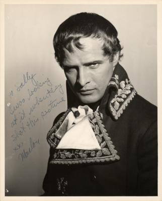 Lot #574 Marlon Brando Signed Photograph