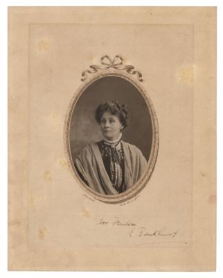 Lot #131 Emmeline Pankhurst Signed Photograph