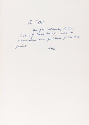 Lot #49 Dwight D. Eisenhower Signed Book - presented to 