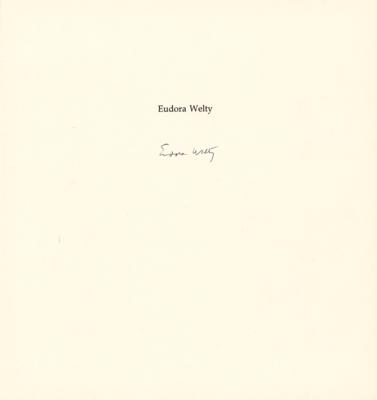 Lot #392 Eudora Welty (20) Signed Unused Book Pages - Image 21