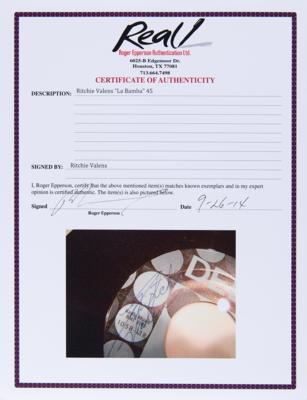 Lot #430 Ritchie Valens Signed 45 RPM Record for 'Donna / La Bamba' - Image 5