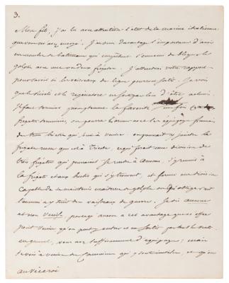 Lot #257 Napoleon Letter Signed to Adopted Son, Eugene de Beauharnais, on 