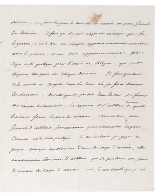 Lot #256 Napoleon Letter Signed to Minister of War: 