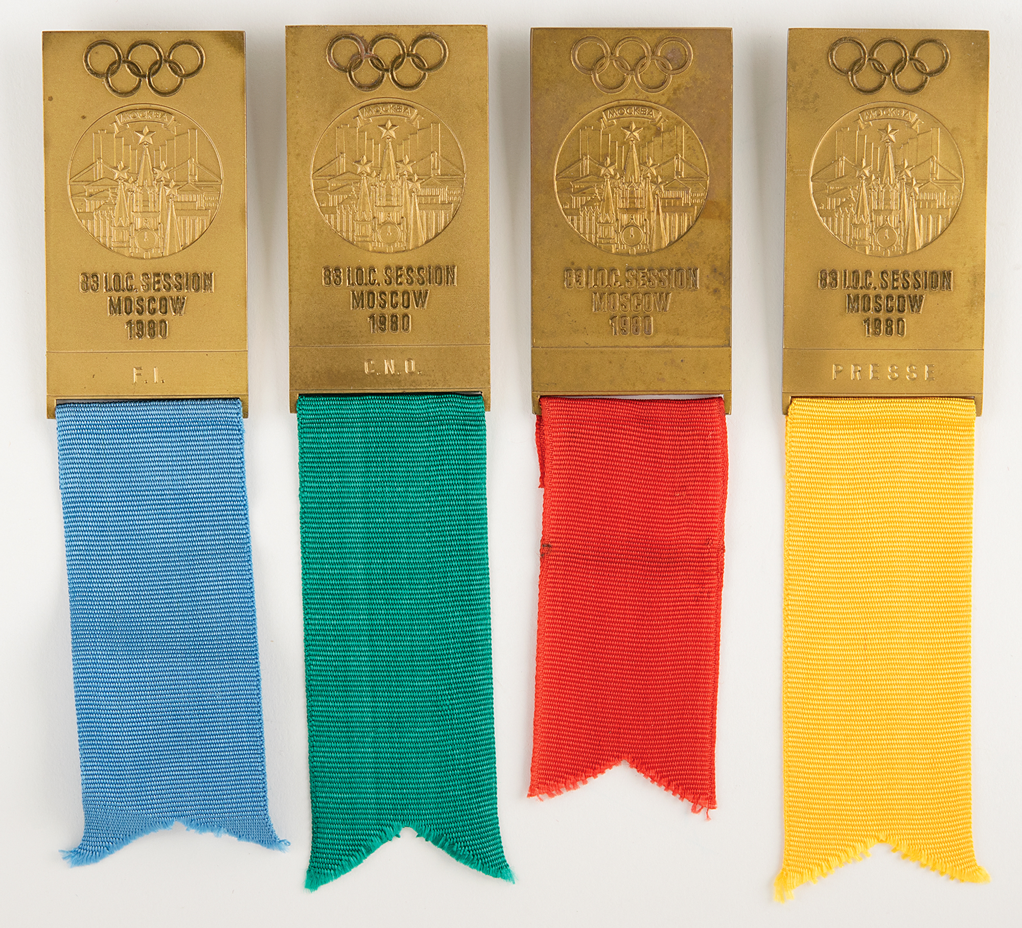 IOC Session Badge Collection (18), dated from 1957 to 1994 | RR