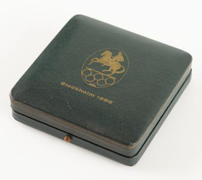 Lot #3078 Stockholm 1956 Summer Olympics Equestrian Events Bronze Winner's Medal for Show Jumping (Team) - Image 5