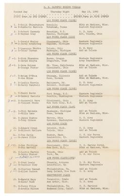 Lot #3025 Wilbert 'Skeeter' McClure's Atlanta 1996 Summer Olympics Torch and 1960 Rome Participant Pin—Including Scrapbooks, Photos, AAU Boxing, and Awards - Image 6