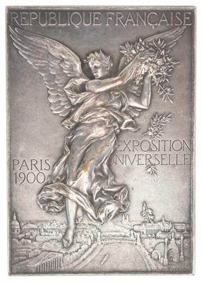 Lot #3049 Paris 1900 Olympics Silvered Bronze Winner's Medal for Physical Exercises - Image 1