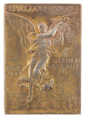 Lot #3050 Paris 1900 Olympics Gilt Silver Winner's Medal for Gymnastics - Image 1