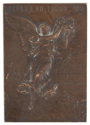 Lot #3051 Paris 1900 Olympics Bronze Winner's Medal for Athletics - Image 1