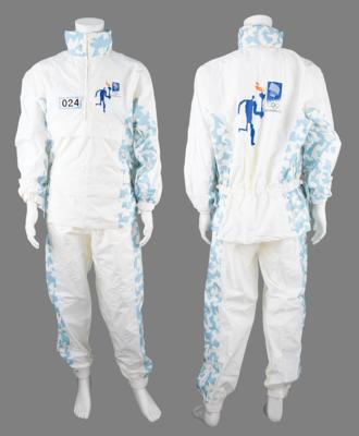 Lot #3020 Lillehammer 1994 Winter Olympics Torch with Official Torchbearer Uniform - Image 9