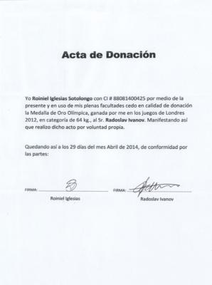 Lot #3109 London 2012 Summer Olympics Gold Winner's Medal Awarded to Cuban Boxer Roniel Iglesias - Image 10