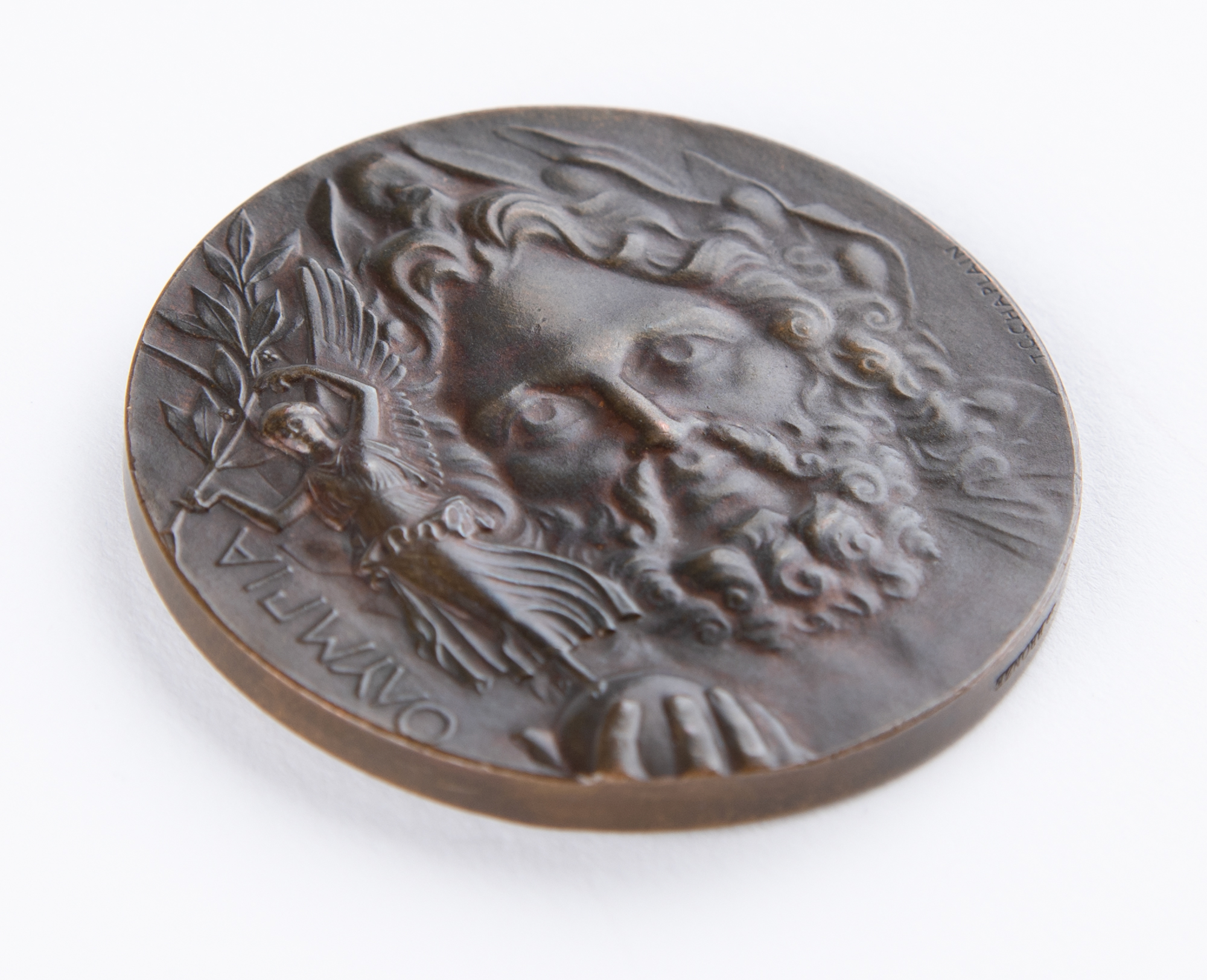 Lot #3047 Athens 1896 Olympics Bronze Winner's Medal in Box - Image 1