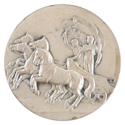 Lot #3120 Stockholm 1912 Olympics Silver Participation Medal - Image 1