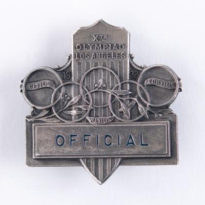 Lot #3203 Los Angeles 1932 Summer Olympics Official's Badge - Image 1