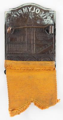 Lot #3212 London 1948 Summer Olympics Swimming Athlete's Participation Badge - Image 2
