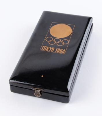 Lot #3083 Tokyo 1964 Summer Olympics Gold Winner's Medal and Competitor's Badge for Football - Image 6