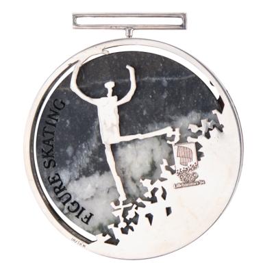 Lot #3100 Lillehammer 1994 Winter Olympics Silver Winner's Medal for Figure Skating - Image 2