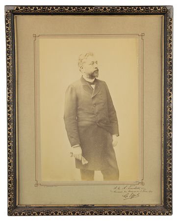 Lot #363 Gustave Eiffel Rare Oversized Signed Photograph - Image 1