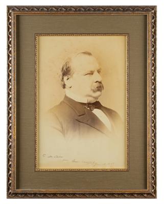 Lot #54 Grover Cleveland Signed Oversized Photograph as President - Image 1