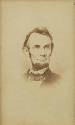 Lot #88 Abraham Lincoln Carte-de-Visite - Image 1