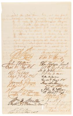 Lot #14 Abraham Lincoln Autograph Endorsement Signed as President Promoting a Wounded Captain - Image 6