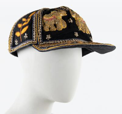 Lot #481 Tom Petty's Colorful Burmese Hat with Elephants and Flowers Hat - Image 1