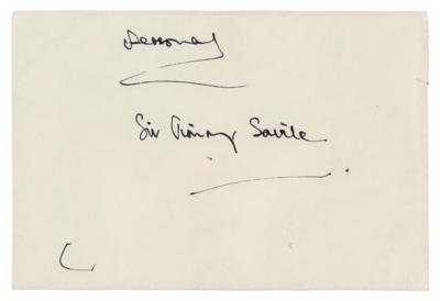 Lot #191 King Charles III Autograph Letter Signed to Jimmy Savile: 