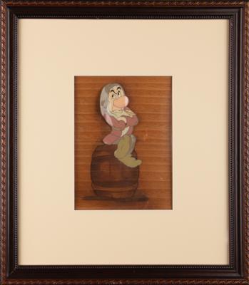 Lot #390 Grumpy production cel from Snow White and the Seven Dwarfs (Walt Disney Studios, 1937) - Image 2