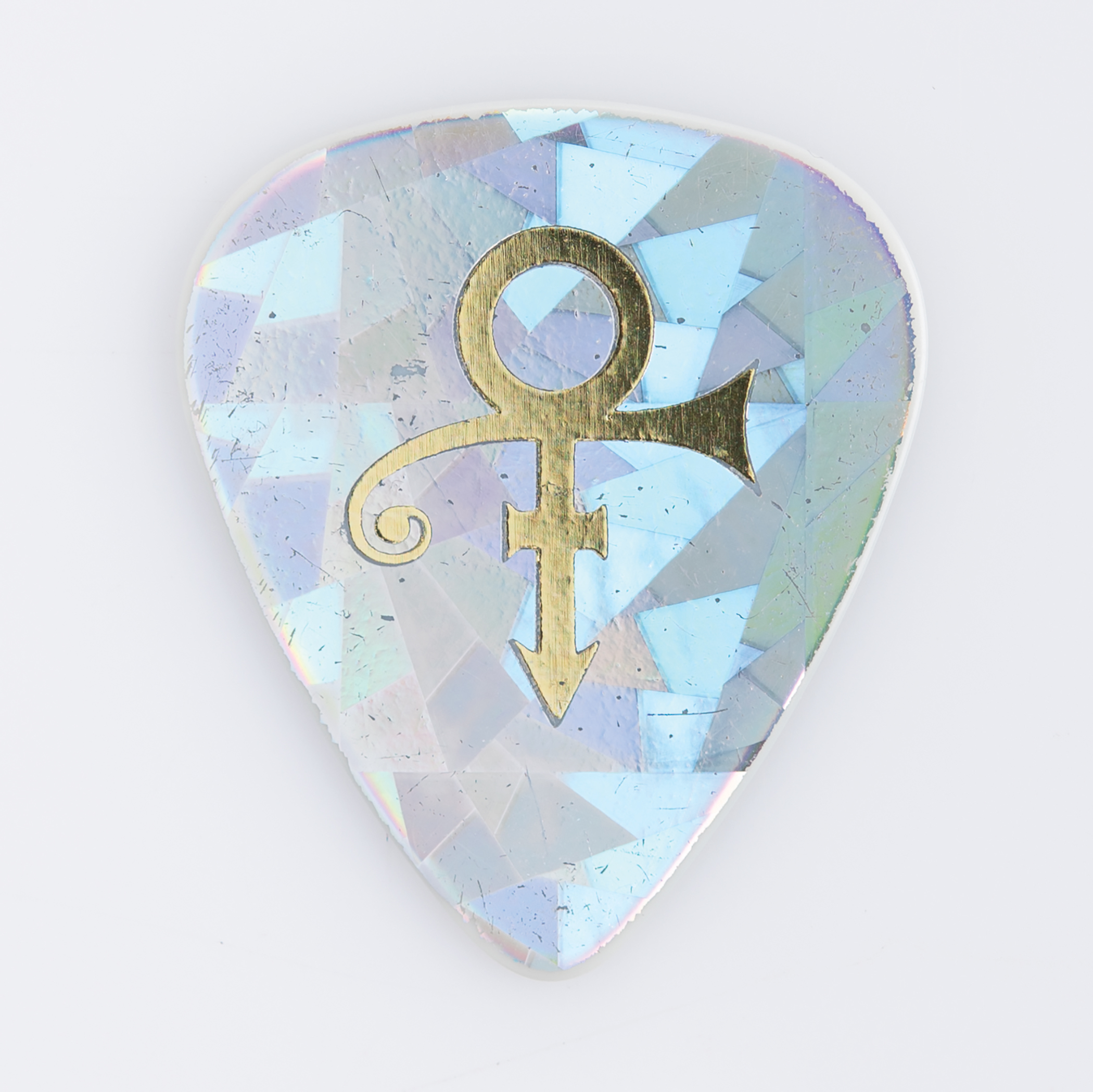 Lot #486 Prince's Stage-Used Holographic 'Love Symbol' Guitar Pick Guitar Pick - Image 2