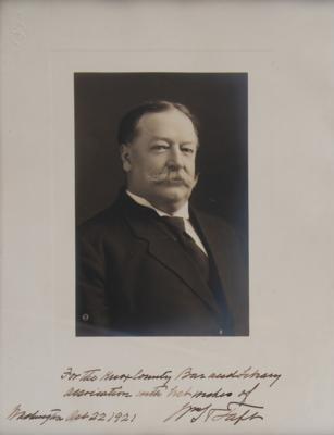 Lot #122 William H. Taft (2) Signed Items as Chief Justice ? TLS and Photograph - Image 2