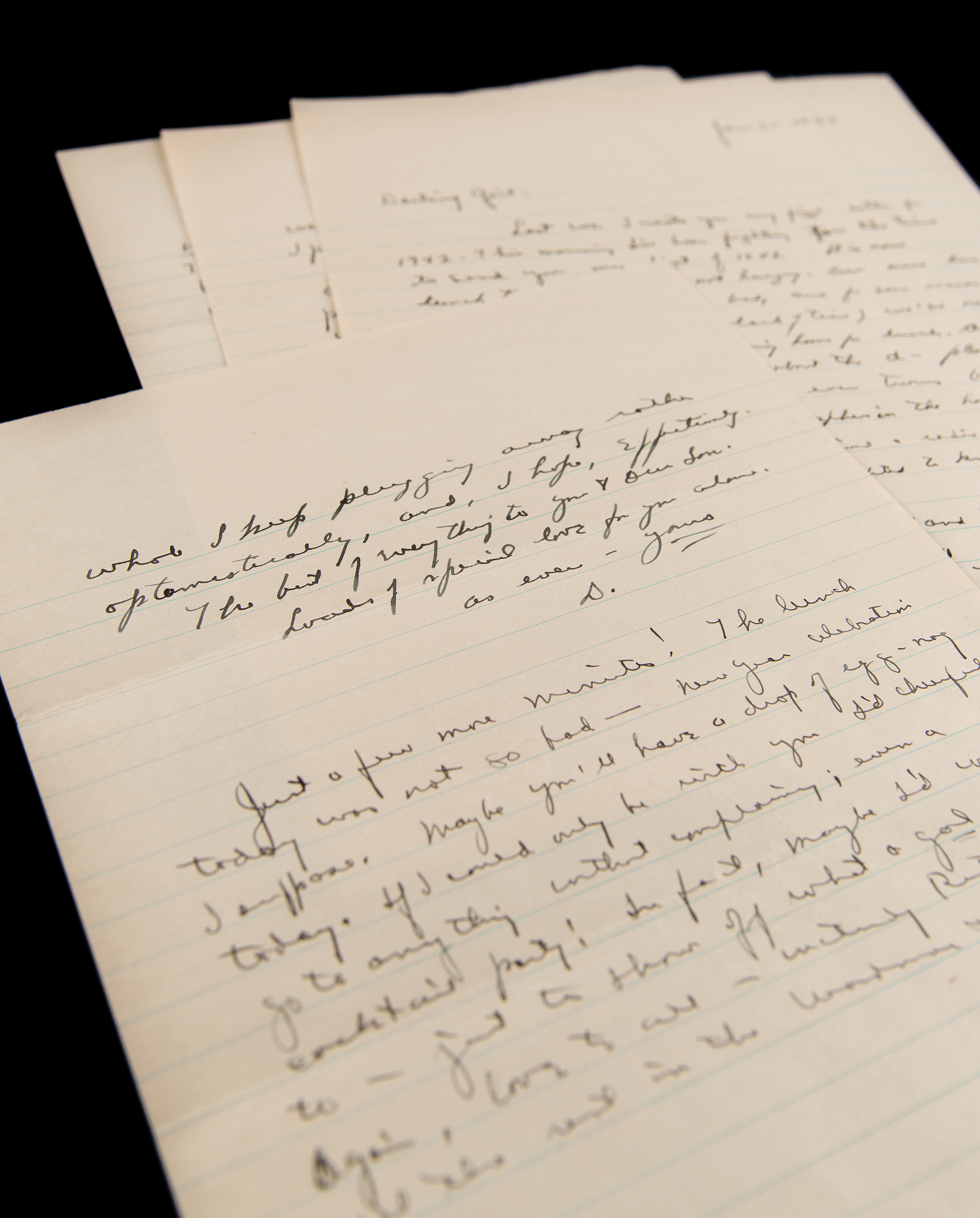 Lot #33 Dwight D. Eisenhower WWII-Dated Autograph Letter Signed to His Wife, Mamie - Image 1