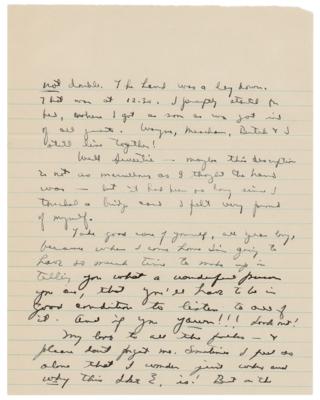 Lot #33 Dwight D. Eisenhower WWII-Dated Autograph Letter Signed to His Wife, Mamie - Image 4