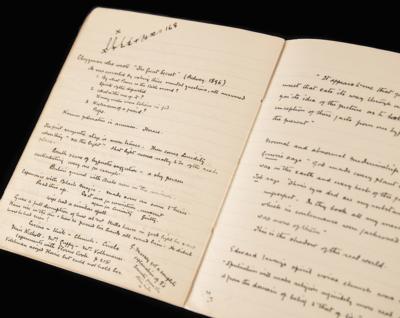 Lot #395 Arthur Conan Doyle Handwritten Notebook on Spiritualism - 30+ Pages on Seances, Mediums, Dickens and Automatic Writing - Image 1