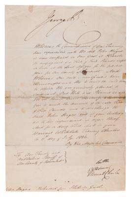 Lot #199 King George IV Document Signed - Image 1