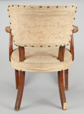Lot #419 Hunter S. Thompson Signed Chair from His Favorite Bar, The Woody Creek Tavern - Image 1