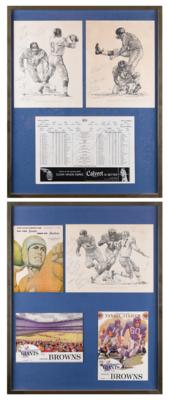 Lot #604 NY Giants (2) Multi-Signed Displays - Image 1