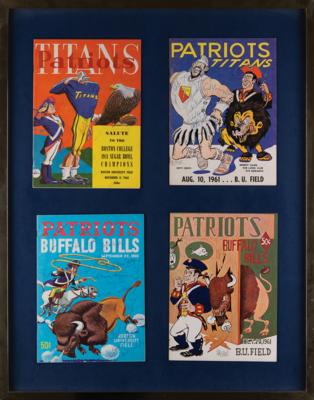 Lot #583 AFL New York Titans and Buffalo Bills Signed Program Display - Image 1