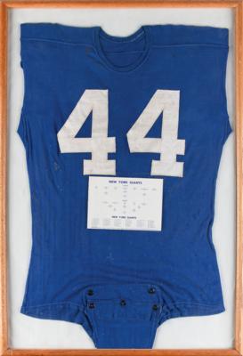 Lot #612 Kyle Rote NY Giants Vintage c. 1950s Used Football Jersey - Image 1