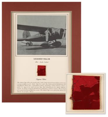 Lot #277 Smithsonian Air & Space Museum Relic Prints (9) with Wright Bros. and Amelia Earhart: Complete collection of Smithsonian fabric relics, including Earhart?s Lockheed Vega and a Wright Vin Fiz - Image 10