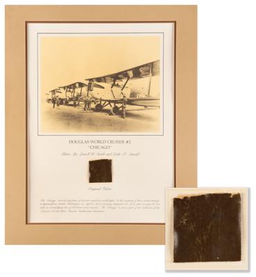 Lot #277 Smithsonian Air & Space Museum Relic Prints (9) with Wright Bros. and Amelia Earhart: Complete collection of Smithsonian fabric relics, including Earhart?s Lockheed Vega and a Wright Vin Fiz - Image 2