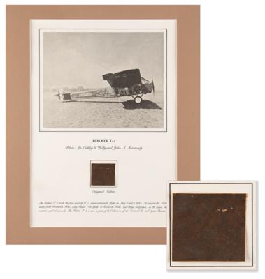 Lot #277 Smithsonian Air & Space Museum Relic Prints (9) with Wright Bros. and Amelia Earhart: Complete collection of Smithsonian fabric relics, including Earhart?s Lockheed Vega and a Wright Vin Fiz - Image 6
