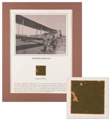 Lot #277 Smithsonian Air & Space Museum Relic Prints (9) with Wright Bros. and Amelia Earhart: Complete collection of Smithsonian fabric relics, including Earhart?s Lockheed Vega and a Wright Vin Fiz - Image 9