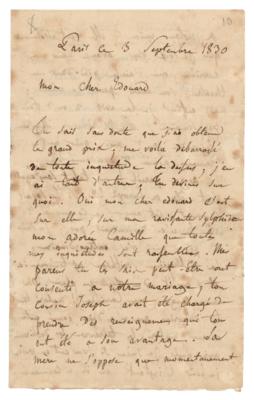 Lot #420 Hector Berlioz Autograph Letter Signed: 