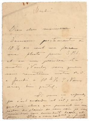 Lot #440 Enrique Granados Autograph Letter Signed - Image 1