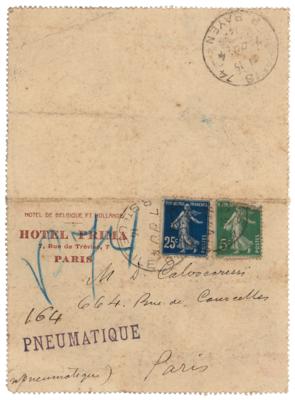 Lot #440 Enrique Granados Autograph Letter Signed - Image 2