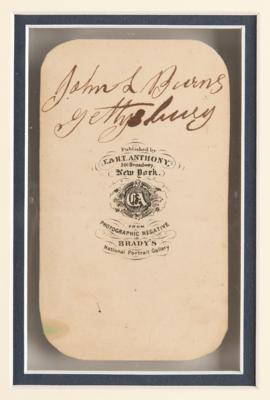 Lot #253 John L. Burns Signed Photograph - Image 2